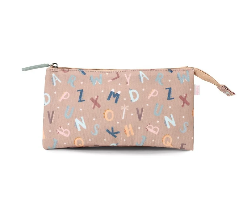 Estuche escolar 3 compartimentos Funny Letters