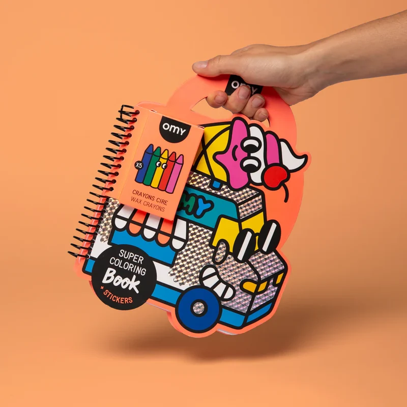 Libro con pinturas y pegatinas Yummi · OMY