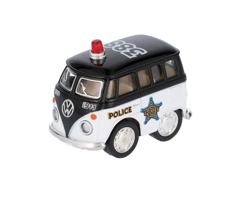 Mini Furgoneta Policía Negra