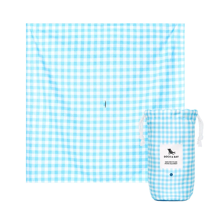 Manta Picnic Dock&Bay Blueberry Vichy (2 tamaños)