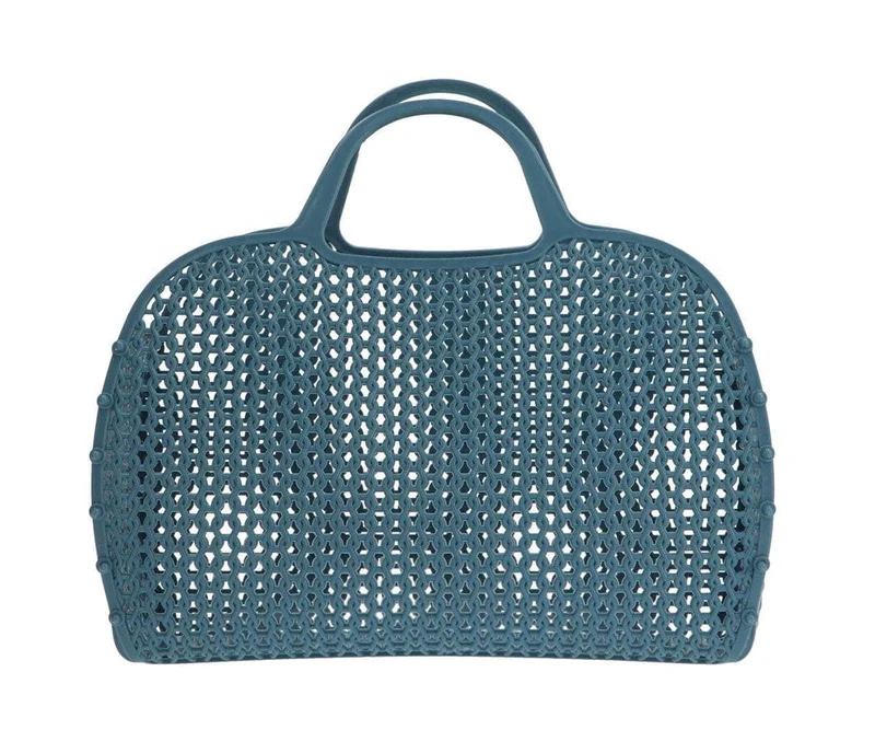 Bolso Plástico Retro Vintage · Sky