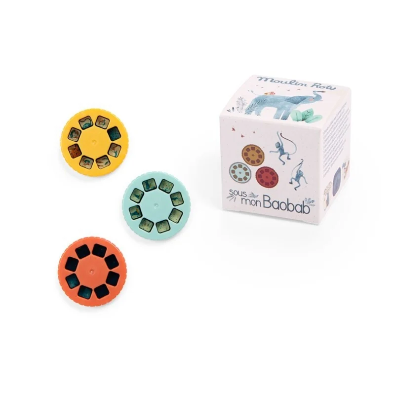 Caja 3 discos para linterna proyector · Baobab