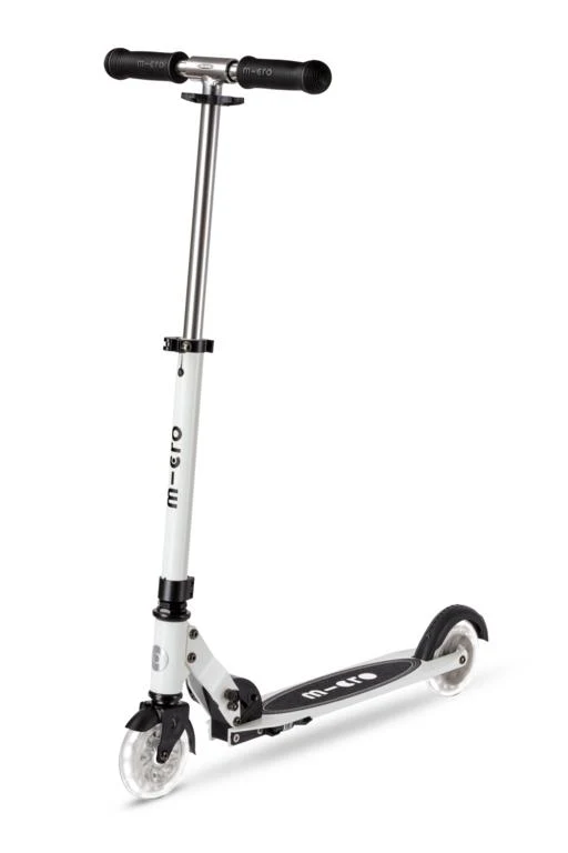 Patinete Sprite Glow LED · Blanco/Azul