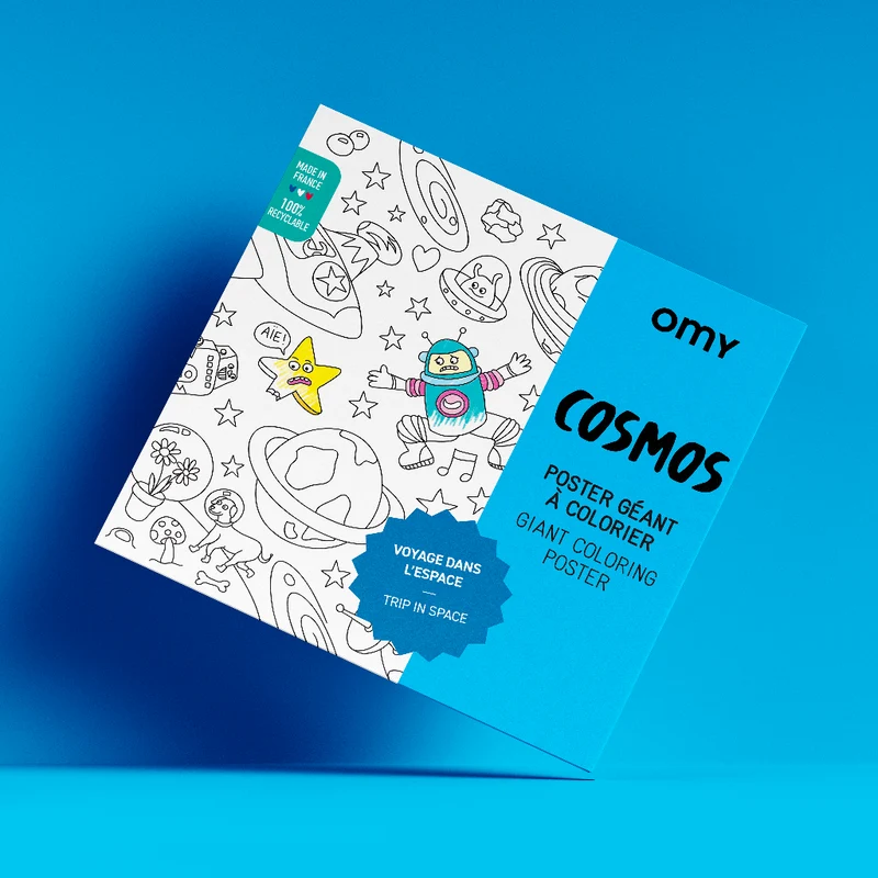 Poster XL Cosmos para colorear 100x70 · OMY