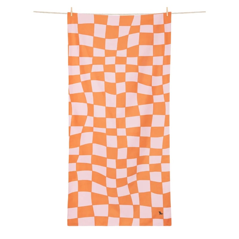 Toalla Summer Check Naranja · XL