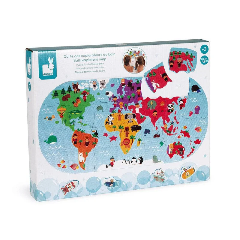 Mapa del Mundo de Baño