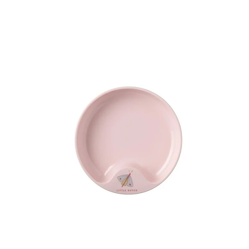 Plato antideslizante Mio Flores y Mariposas Little Dutch
