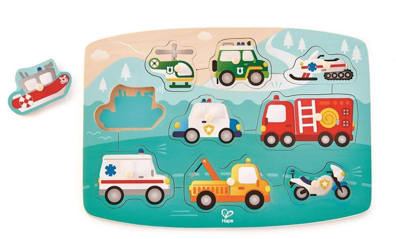 Puzzle Encajable Emergencias · Hape