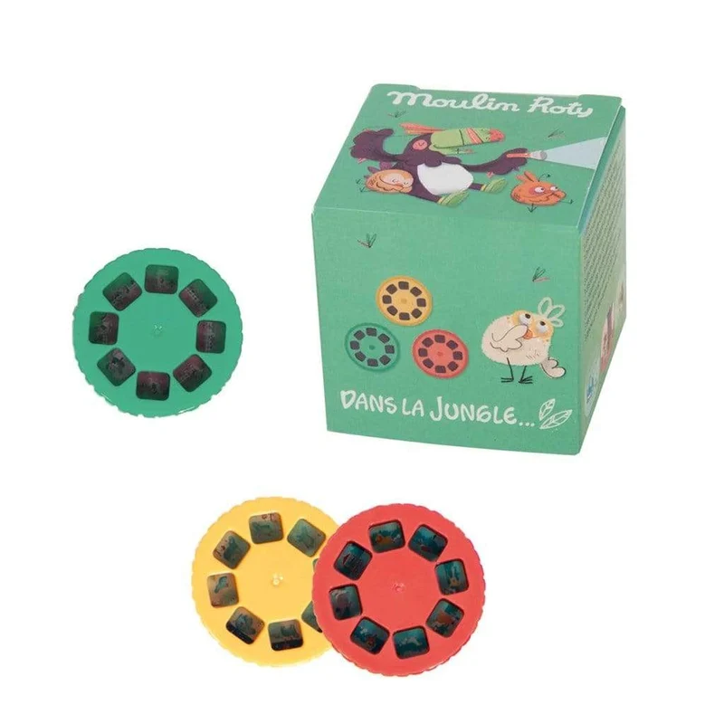 Caja 3 discos para linterna proyector · Jungla