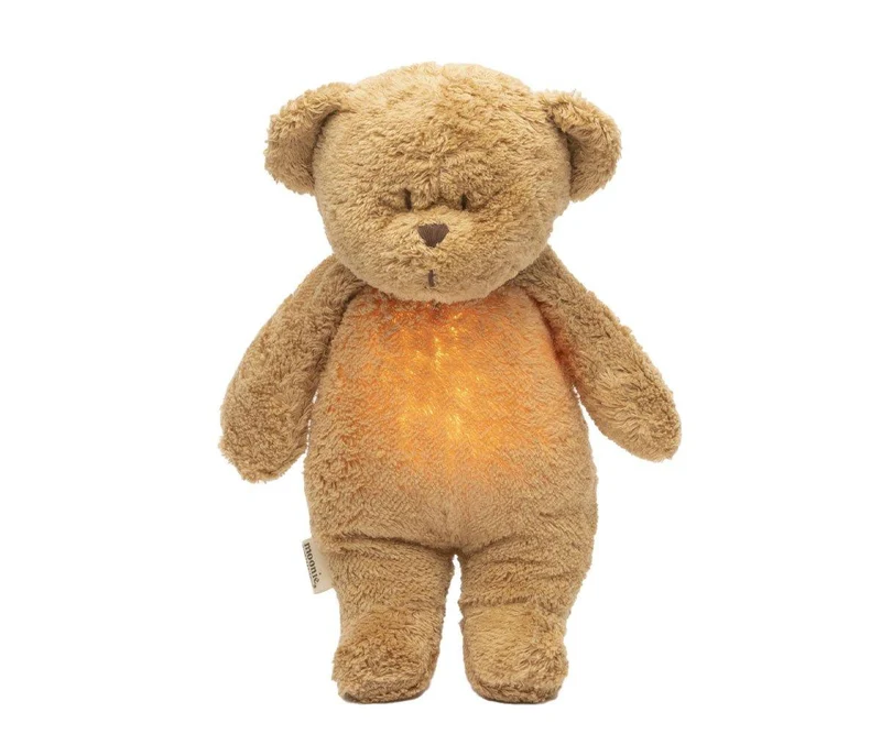 Peluche Luz-Sonido Oso Orgánico Moonie Capuccino Natur