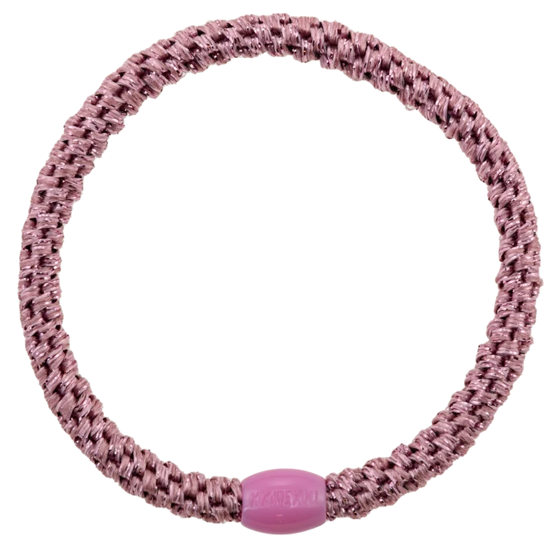 Goma de pelo Kknekki Slim Old pink glitter