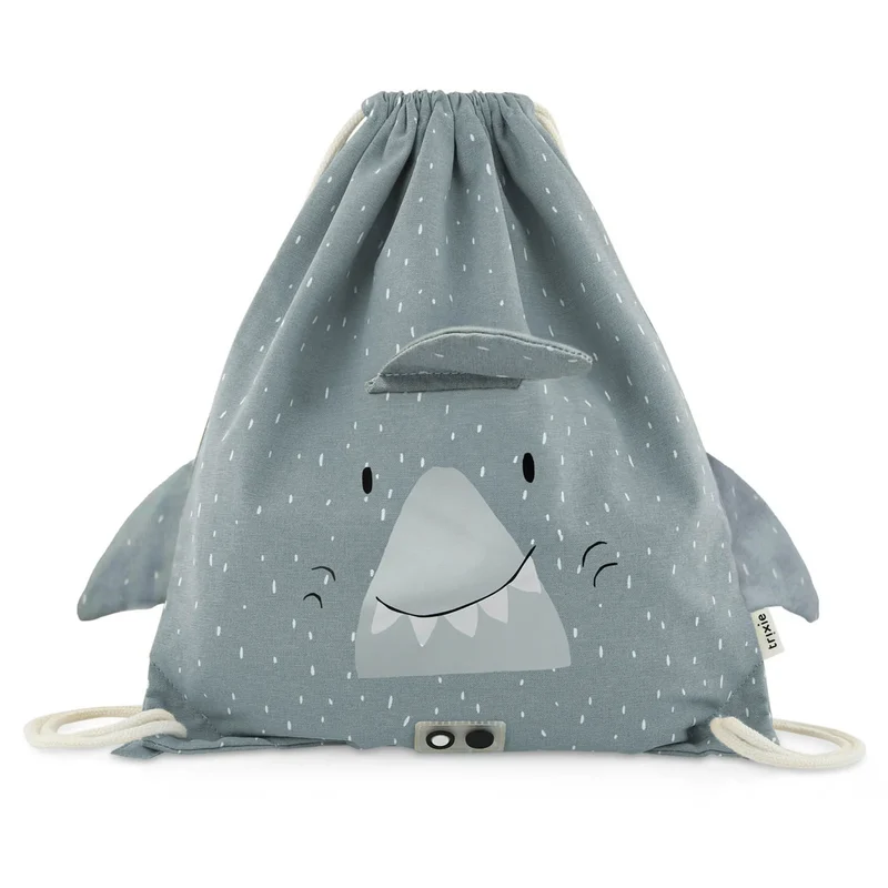 Mochila Saquito de Tela Shark · Trixie