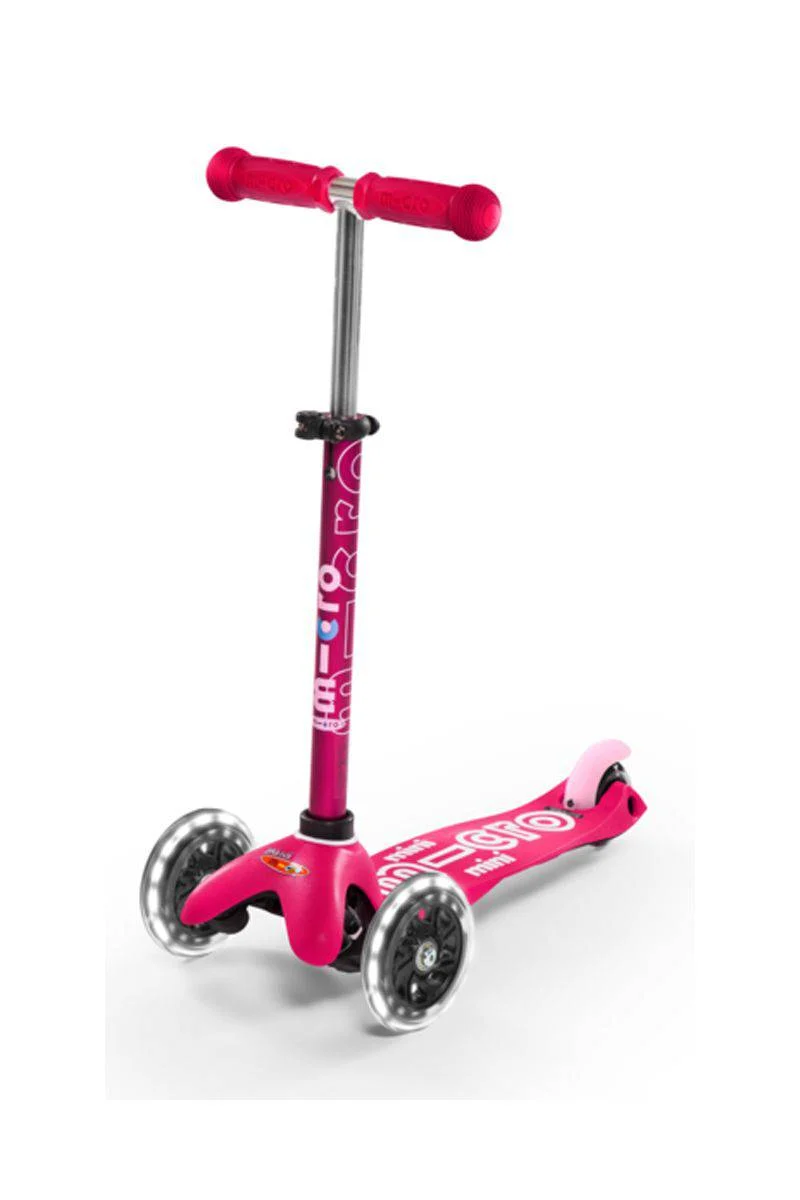 Patinete Mini Deluxe LED · Rosa