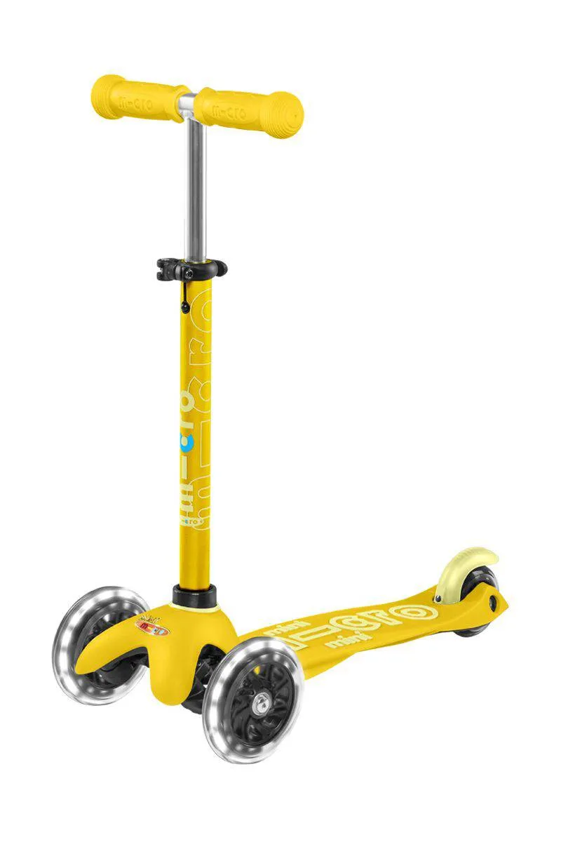 Patinete Mini Deluxe LED · Amarillo
