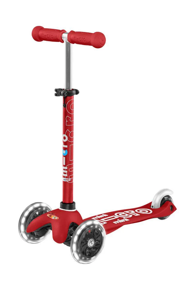 Patinete Mini Deluxe LED · Rojo