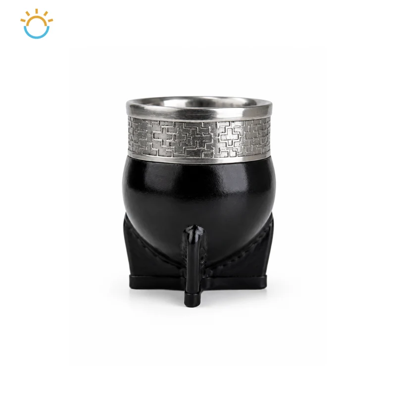 Mate imperial de Cerámica (100% cuero natural)