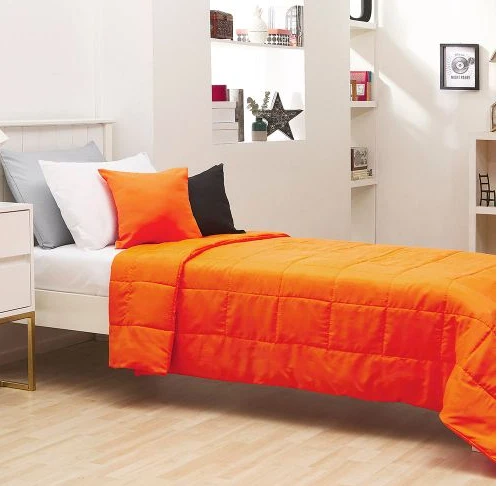 Cubrecama Oro Liso - FULL - Naranja - 2 1/2 Pl.