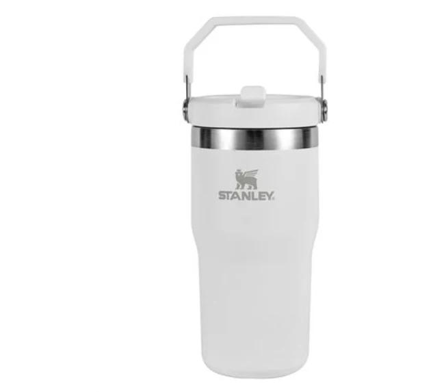 Vaso STANLEY Flip Straw 591ml. Blanco