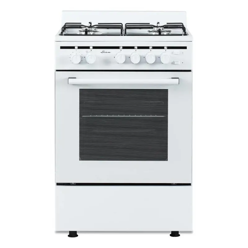 Cocina Siam Multigas Blanca 56CM CM56BM Enc. Elec. y Luz