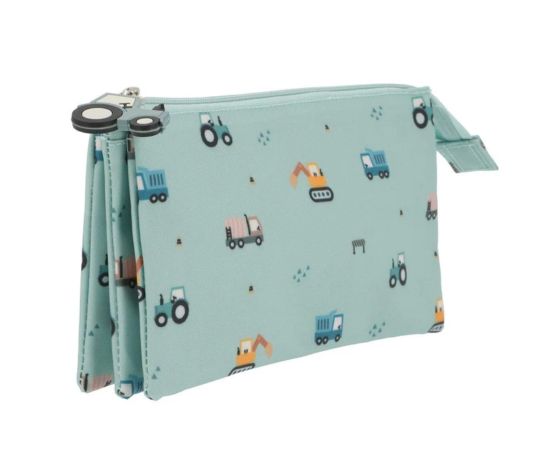 Estuche escolar 3 compartimentos Trucks