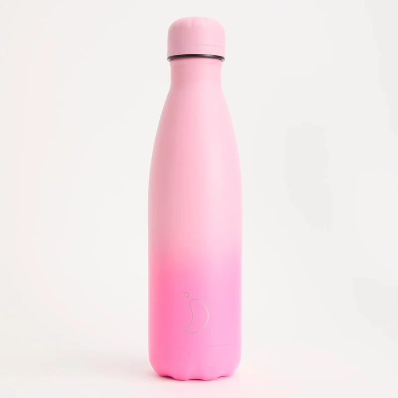 Botella Chilly Gradient Fluor & Pastel Pink: 500 ml