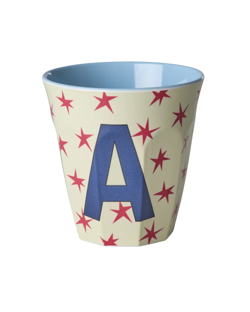 Mellem Alfabetkop - Creme - A - Stars