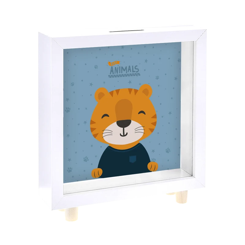 Hucha de madera - Tiger
