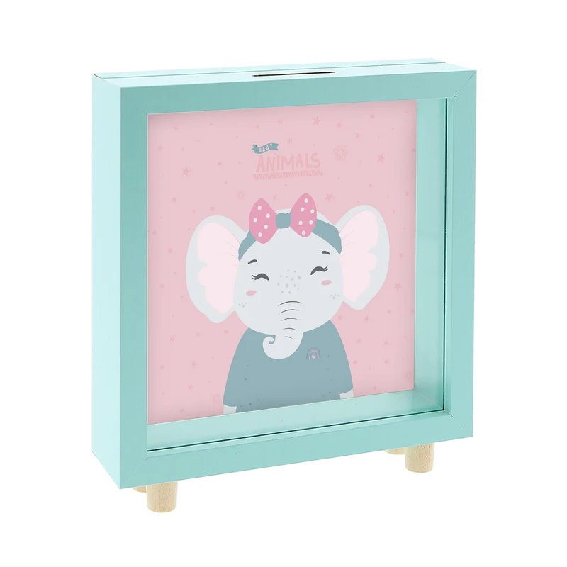 Hucha de madera - Elephant