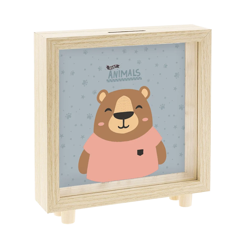 Hucha de madera - Bear