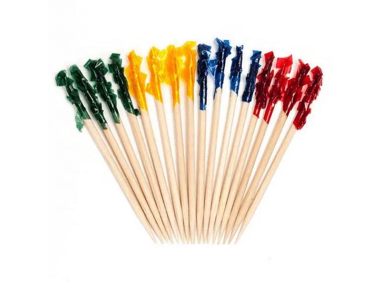 Palillo de madera decorador celofan 50 piezas