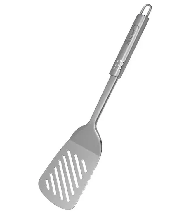 Espátula con ranuras de acero Inoxidable 34 cm STR