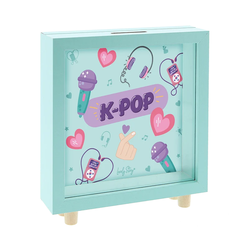 Hucha de madera - K-Pop