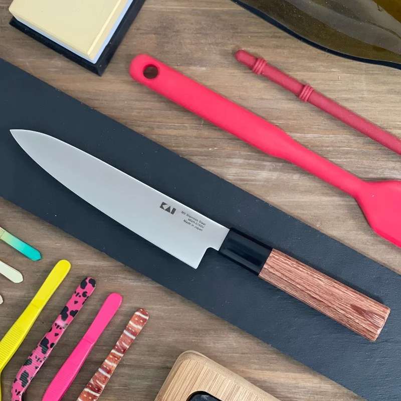 Cuchillo Office Kai Seki Magoroku Redwood 15cm Utilitario Japonés