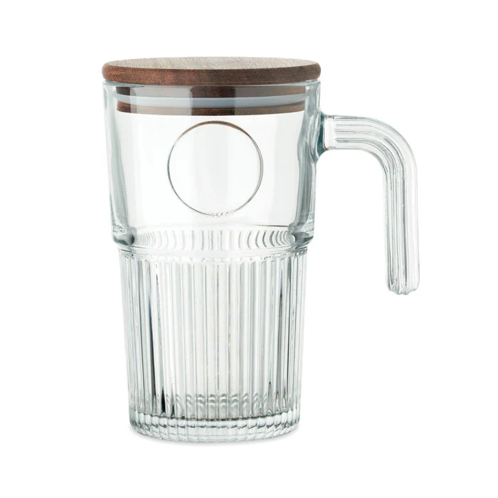 Taza Grande Sostenible Cristal y Acacia FSC® Vitrio Jar 450 ml