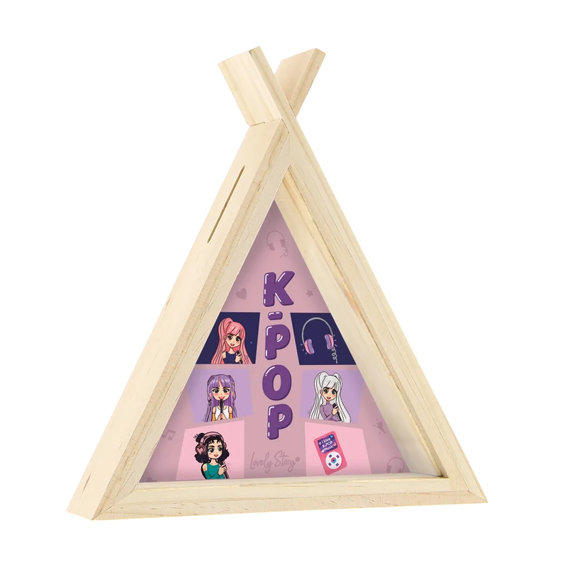 Hucha de madera tipi - K-Pop