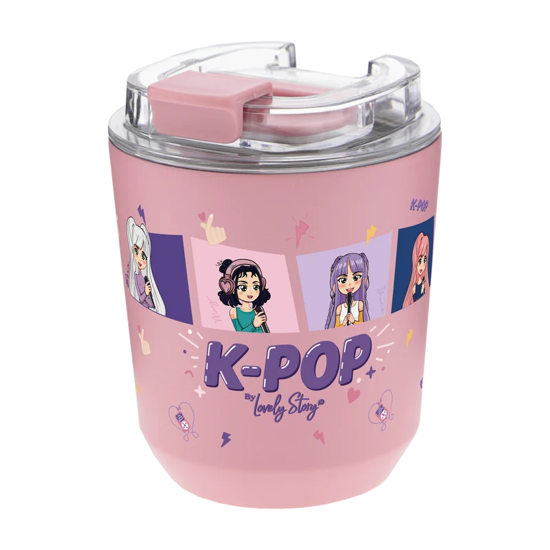 Vaso Térmico de Acero Inoxidable – K-Pop | Lovely Story