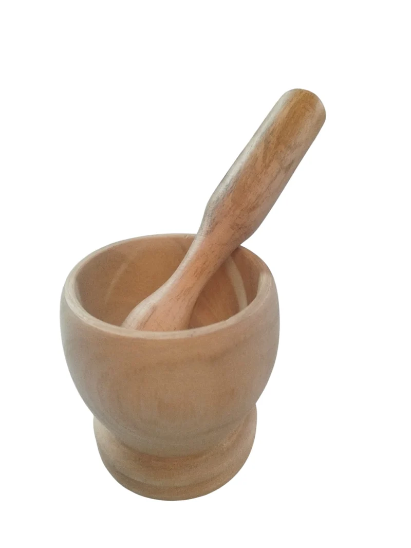 Mortero con Macerador Madera Madroño Fabricación Artesanal OZNOX