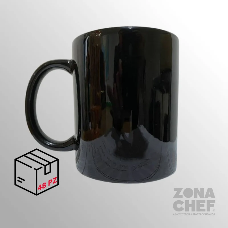 Taza ceramica Negra 11 oz BH C/48 piezas