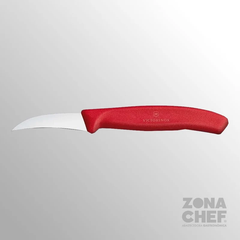 Cuchillo Mondador de 6 cm Curvo Formador Victorinox Rojo