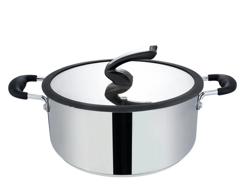 Budinera 26 cm Acero inoxidable c/tapa de cristal ALPRO
