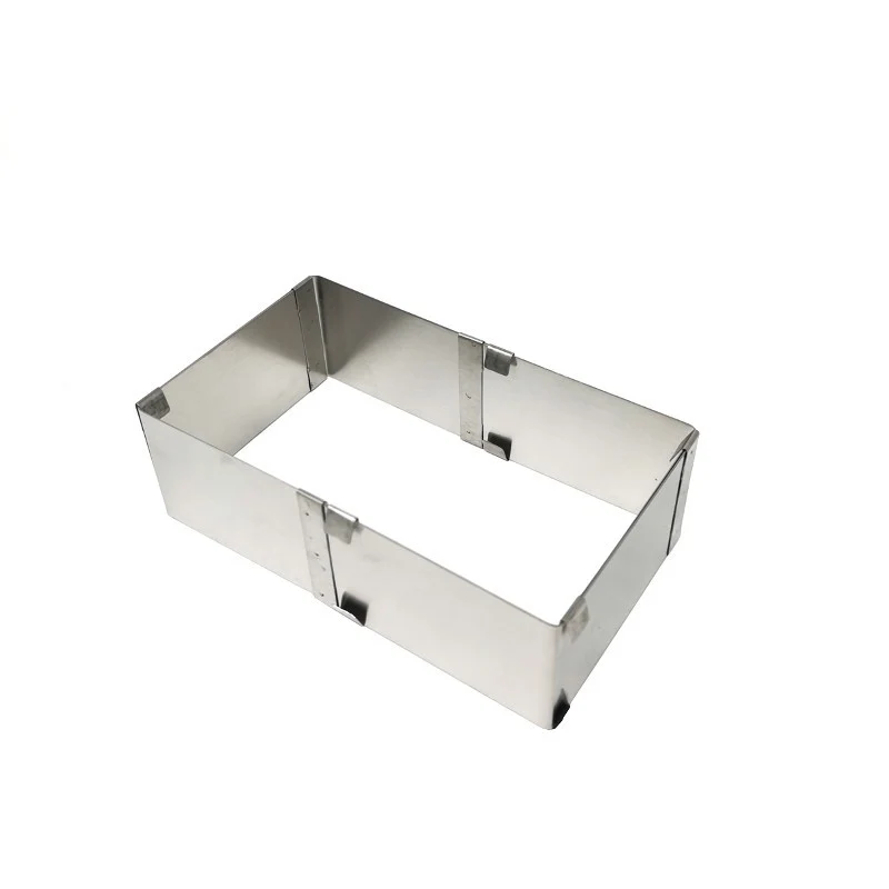 Aro de Emplatar Cuadrado Extensible 9-15 cm Acero Inox 18/10