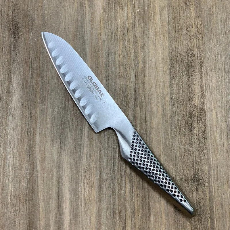 Cuchillo Santoku Alveolado Global GS-90 | Hoja 13 cm | Serie GS