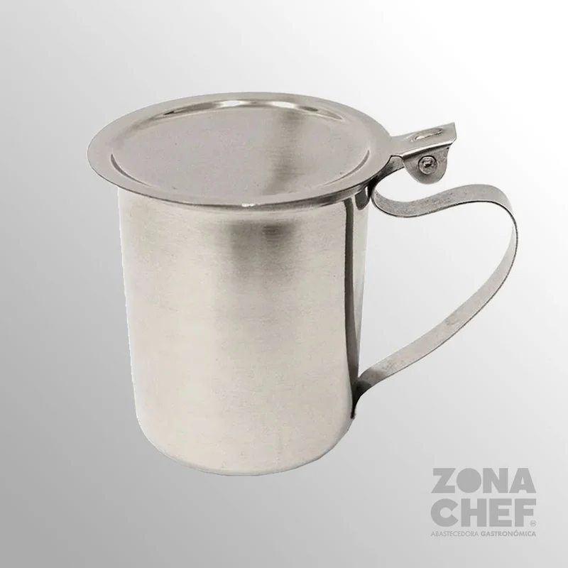 Cremera c/Tapa de 10 oz en Acero Inoxidable BWTH
