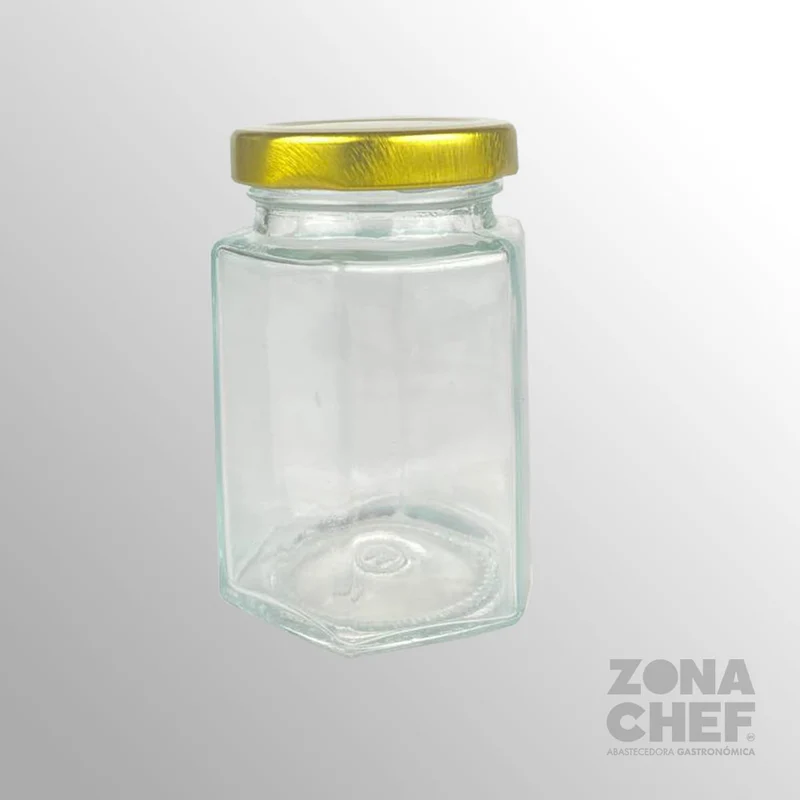 Frasco hexagonal 120 ml c/tapa Vp