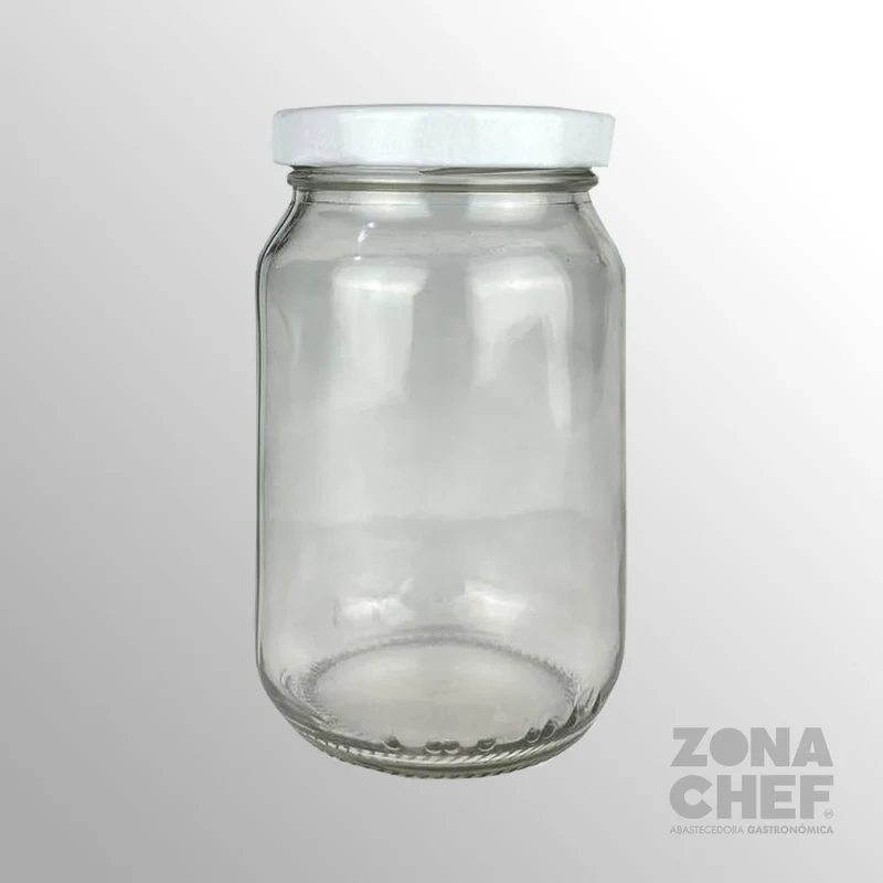 Frasco conservas t/off 235 ml C/Tapa color blanco