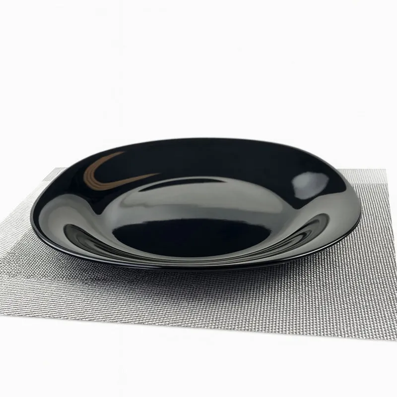 Plato Trinche Venecia Opal Negro - 28 cm