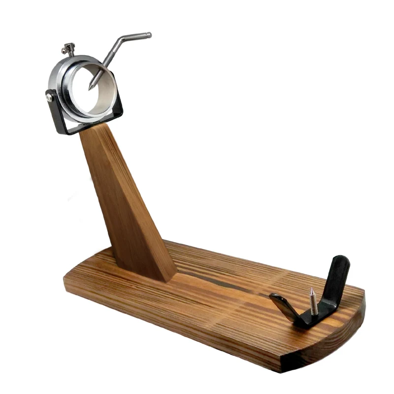 Jamonero con Cabezal Giratorio y Base de Madera