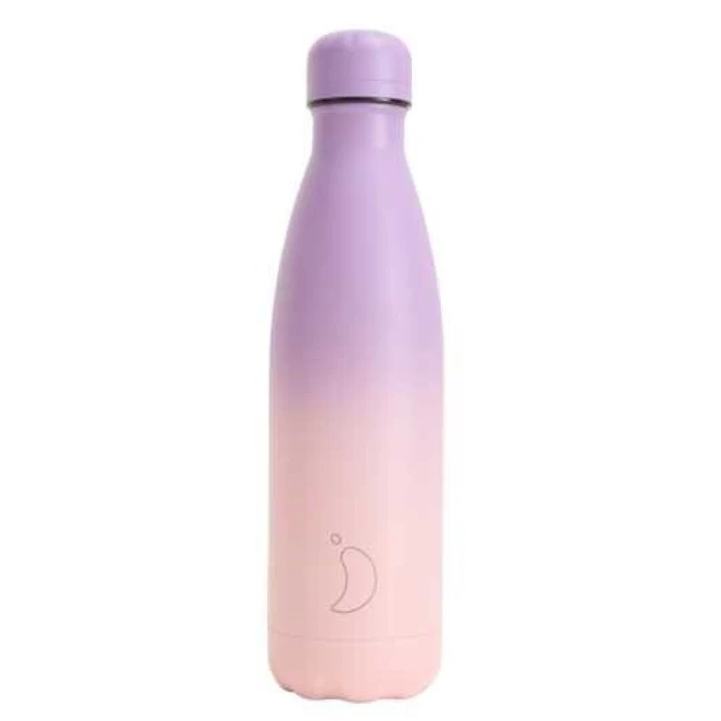 Botella Chilly Gradient Peach & Purple: 500ml