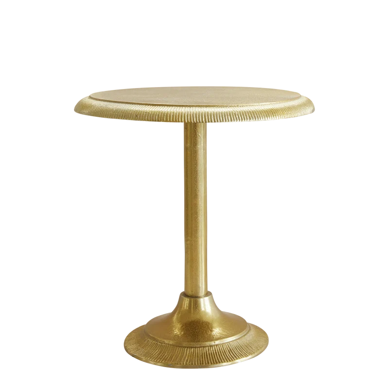 Rund Aluminium Bord - Guld