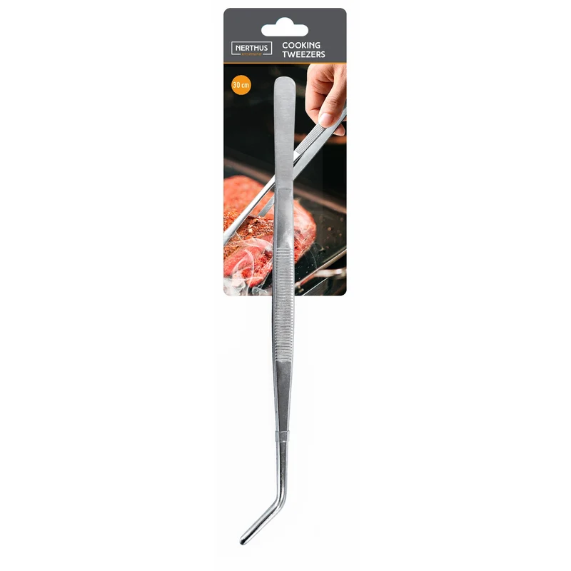 Pinza Curva de Cocina en Acero Inoxidable – 30 cm